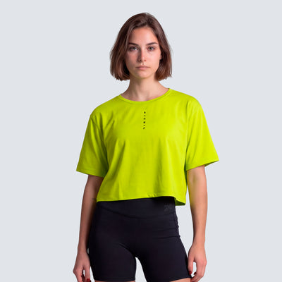 Camiseta Crop Performance Mulher SS26