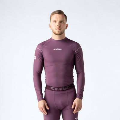 Camiseta rashguard de manga comprida KOMBAT para homem