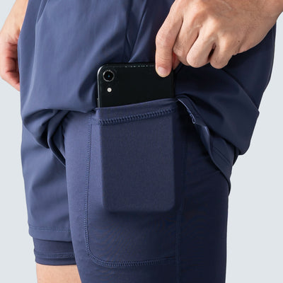 Calções de Desempenho 2em1 para Homens AW25 