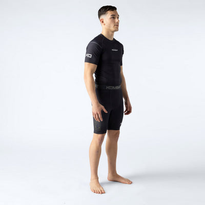 Camiseta rashguard de manga curta KOMBAT Kobalt para homem 