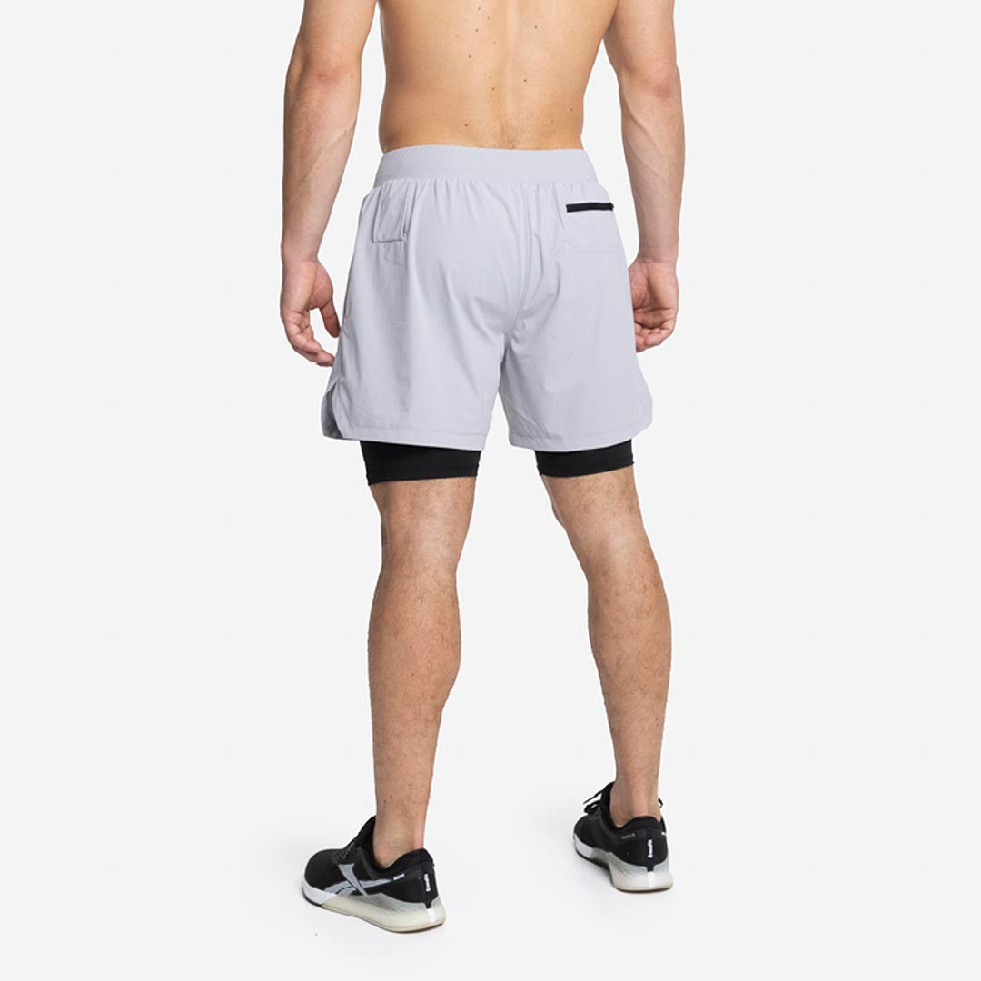 Shorts com malha de compressão 2 em 1 Homem Premium