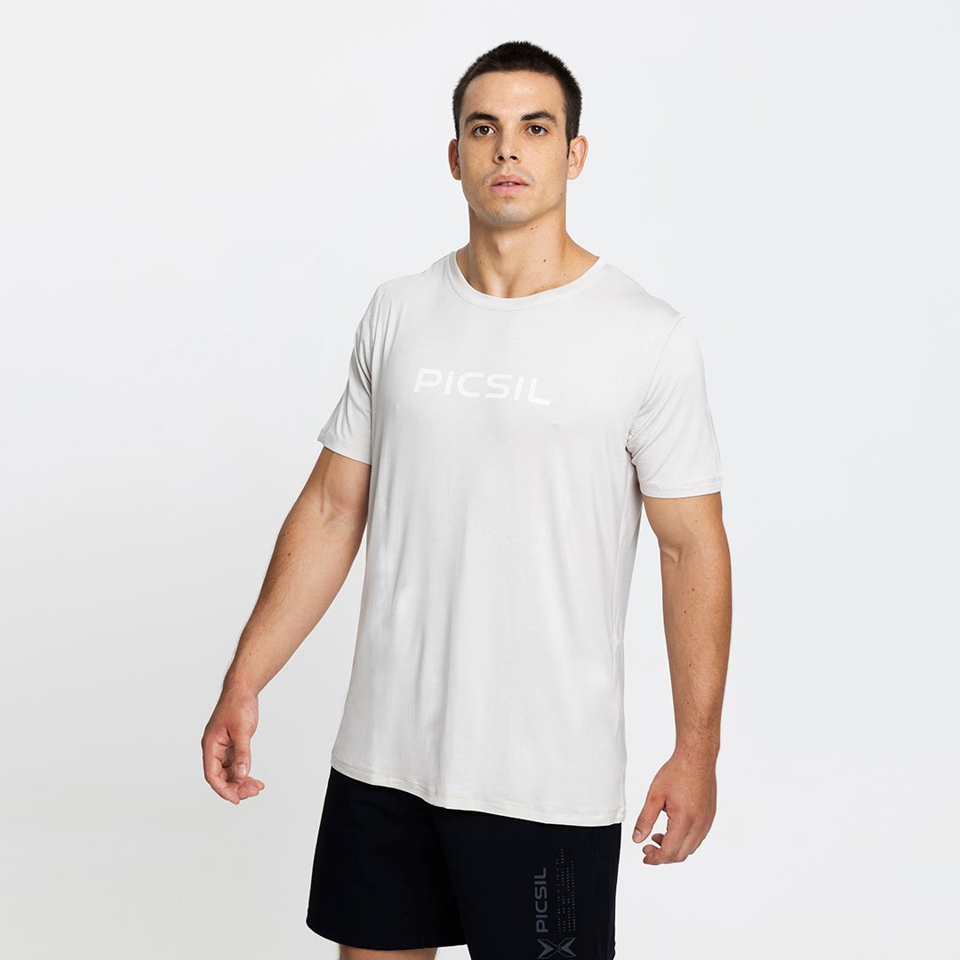 Camiseta esportiva masculina de manga curta núcleo 0,2